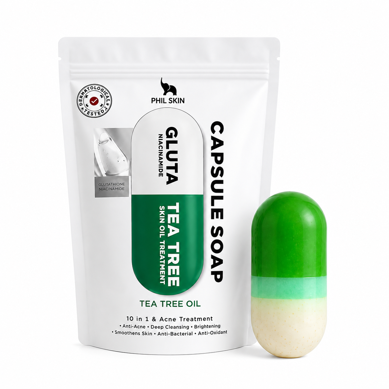 صابون کپسولی PHIL SKIN مدل Tea Tree Oil